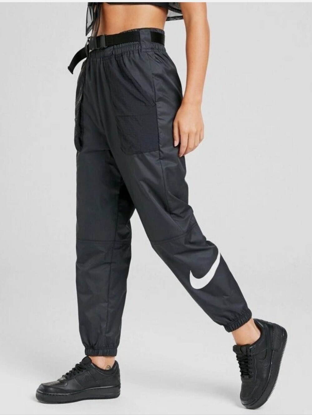 Nike Joggers Women's XS Track Pants White Swoosh